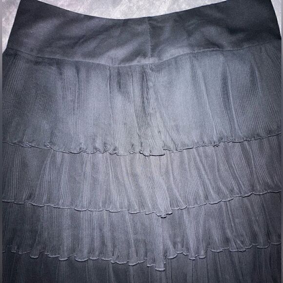 LOFT Tiered Chiffon Skirt Size 12 - Picture 4 of 11